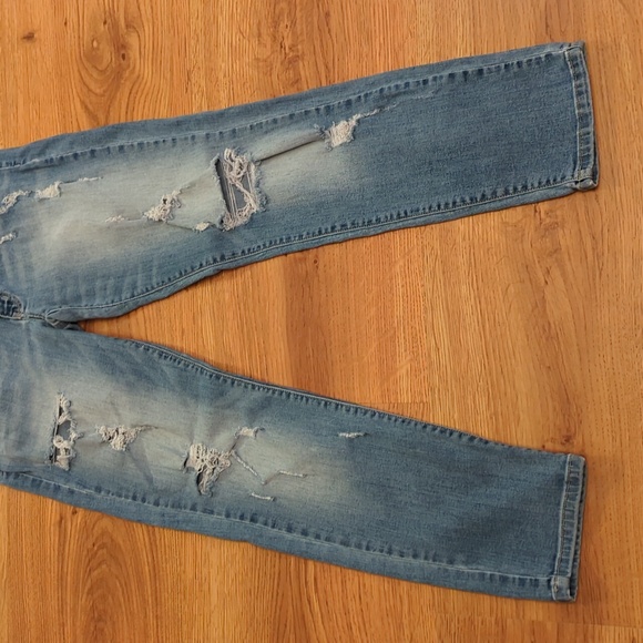 Kancan Blue Denim Distressed Skinny Jeans sz 31 - Picture 5 of 7